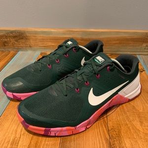 Nike Mens Metcon 2 Amp 819902-315 Green Running Shoes Sneakers Size 11
